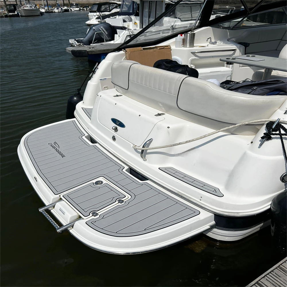 2005 Chaparral Signature 240 Swim Platform Cockpit Boat EVA Teak Floor Pad Mat SeaDek MarineMat Gatorstep Style Self Adhesive