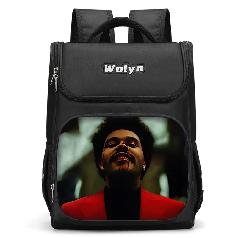 Singer The Weeknd-mochila grande para niño y niña, bolso escolar para hombres y mujeres, mochila de viaje duradera y multicompartimentos