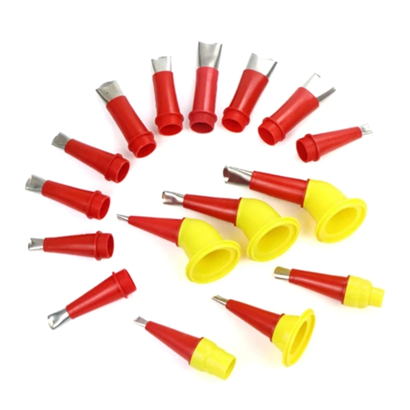  Professional Silicone Caulking Nozzle Applicator 16Nozzles 6Bases Rustproof Tool For Sink Window Bathroom Sealing