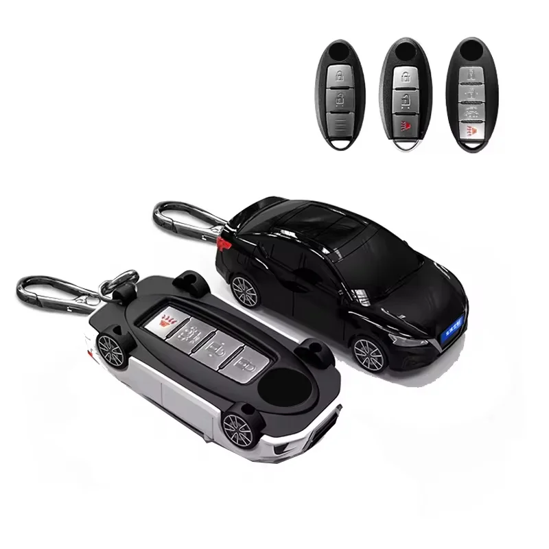 2024 Car Styling for Nissan Qashqal Sylphy Altima Key Case Cover Fob for Ogue XTrail T32 T31 J11 J10 Key Fob Keychain Accessorie