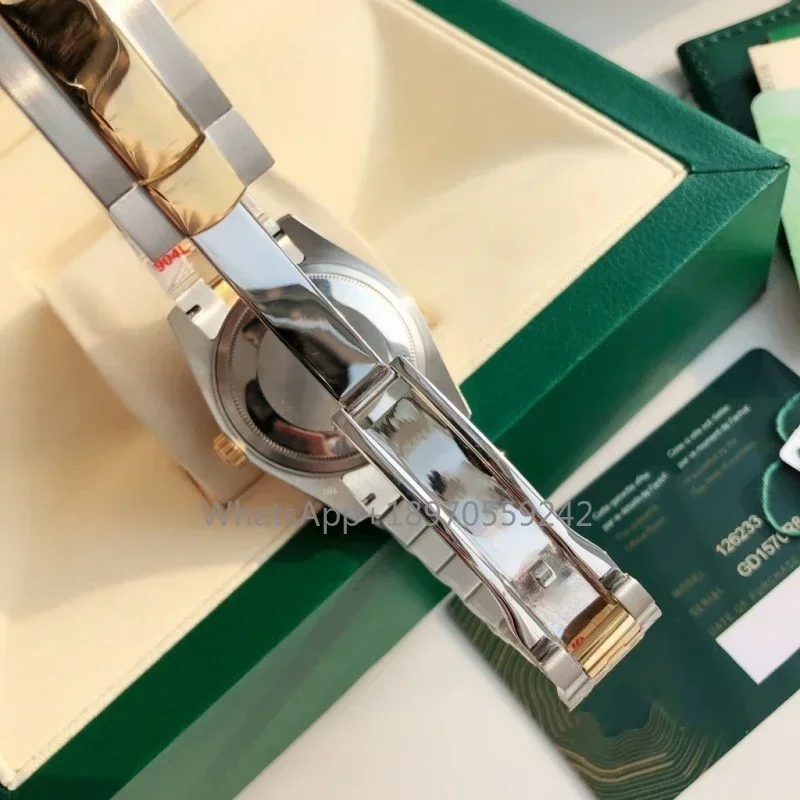 Top Marke Automatische Mechanische Uhr Für Männer Luxus Saphirglas Wasserdicht MIYOTA 8215 Edelstahl Uhren Frauen 36mm