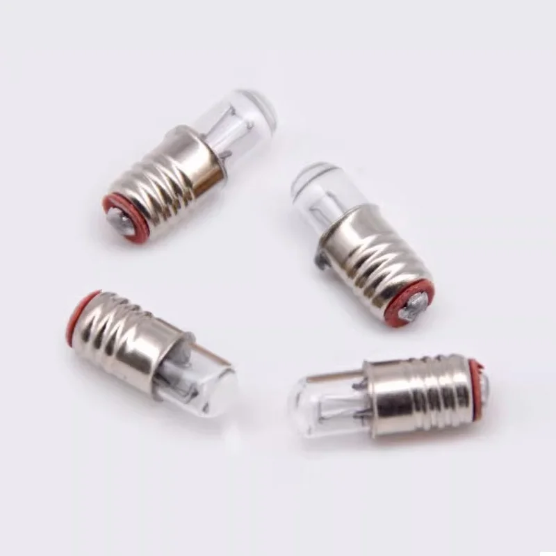 HoneyFly 10pcs E5 Microscope Lamp Bulb 1.5V/2.5V/6V/12V/24V 0.1A Mini Endoscope Machine Tool Instrument Meter Indicator Light
