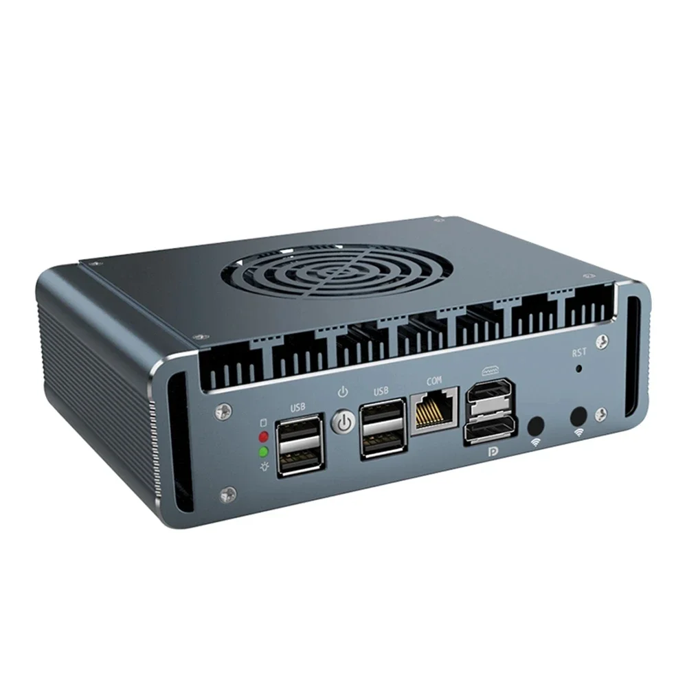 6x2.5G i226-V Intel N100 Firewall Appliance Mini PC DDR5 Max 16GB 2xM.2 NVMe Industrial Computer pfSense Router OPNsense Proxmox