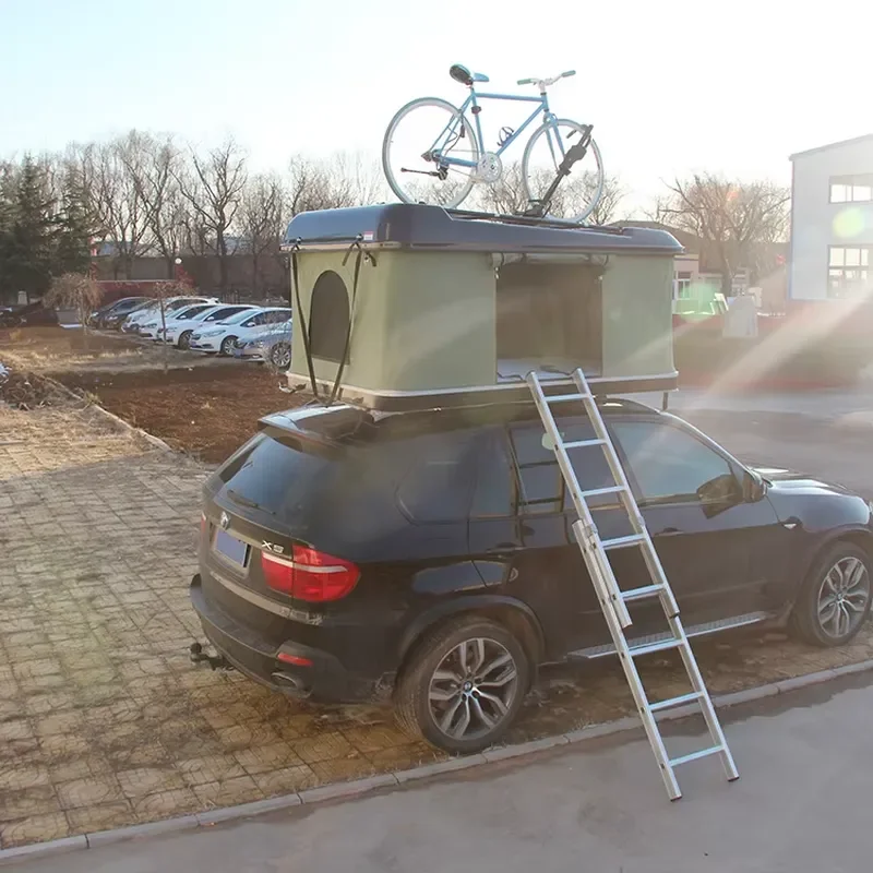 Attractive New Arrival 2 Person Hard Shell Roof Top Tent With Rack
