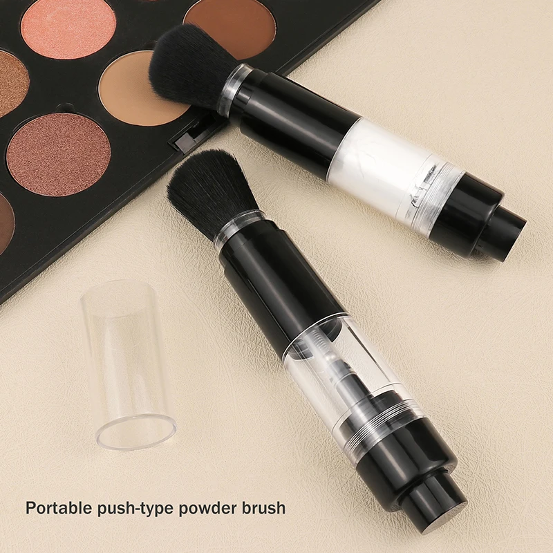 Refillable Powder Brush Cosmetic Powder Brushes Multi-functional Push-on Spray Powder Brush Foundation Blush Brush Makeup Tools
