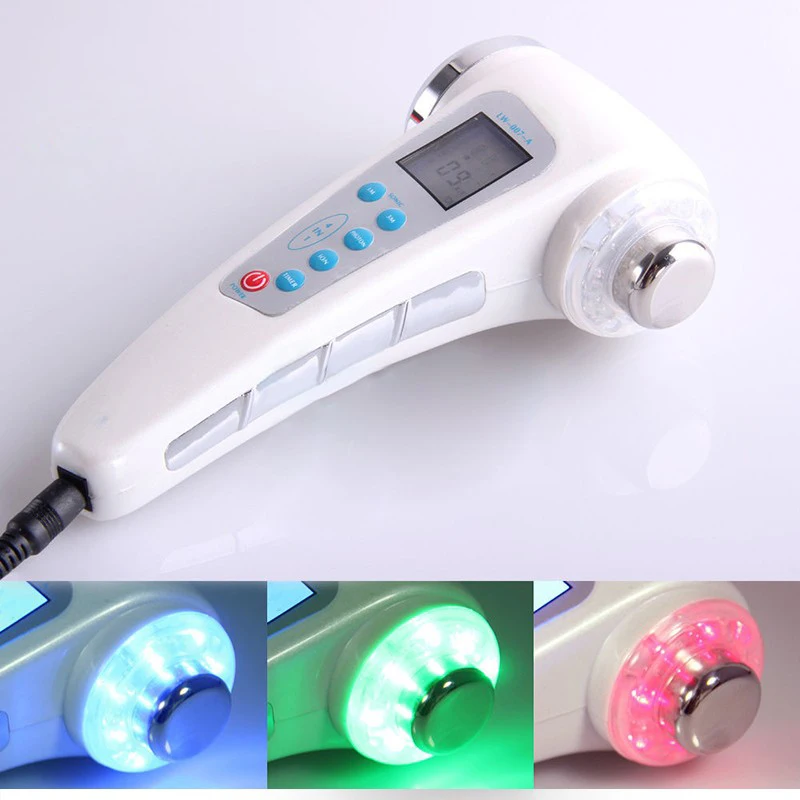 1Mhz 3Mhz بالموجات فوق الصوتية آلة العناية بالبشرة الوجه 7 اللون LED الفوتون الجمال أداة الجسم التخسيس مكافحة مُدلك سلوليت #3