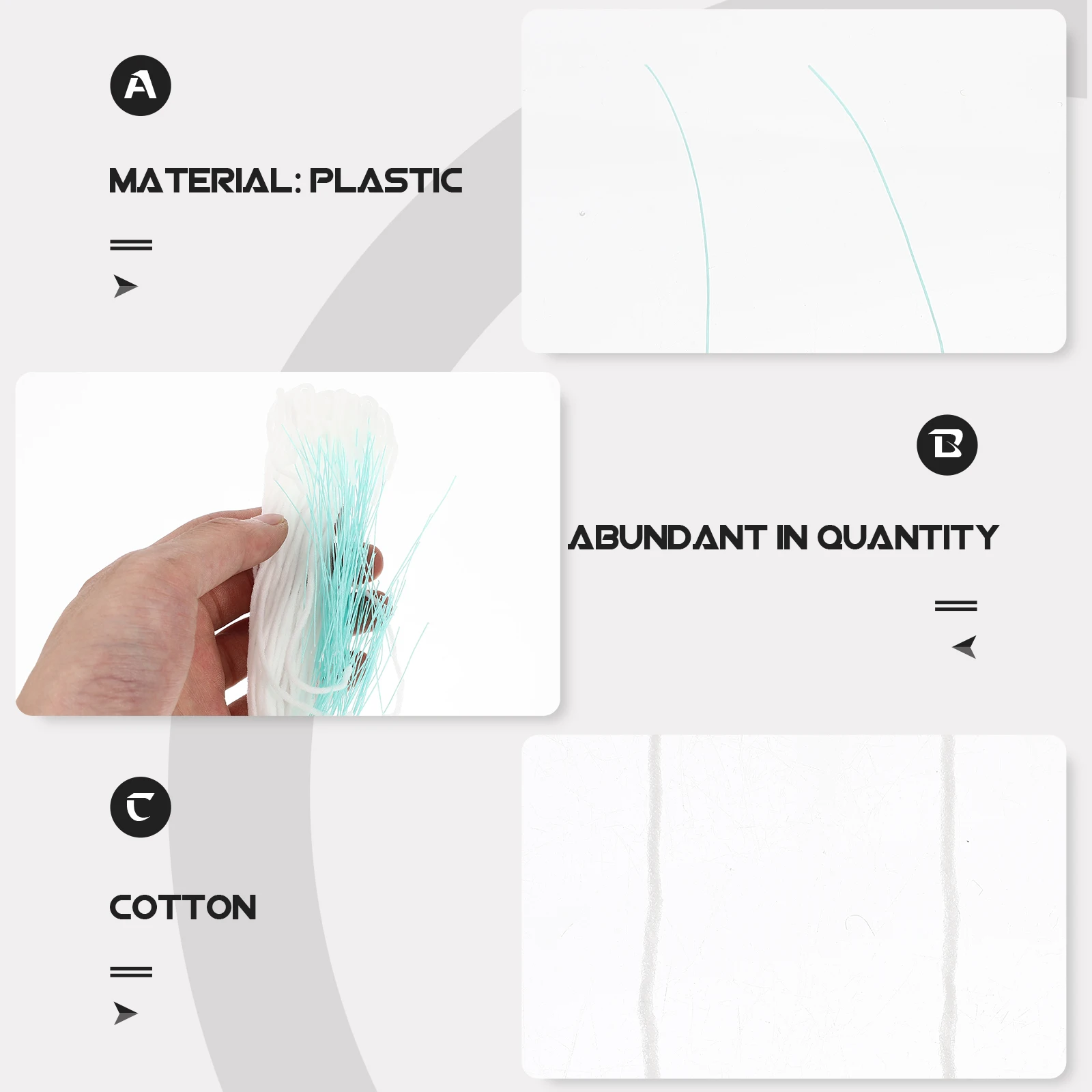

50 Pcs Dental Floss Threaders for Braces Bridges Cleaning Tools Hygienic Case Flexible Tip Plastic Guide Oral Care