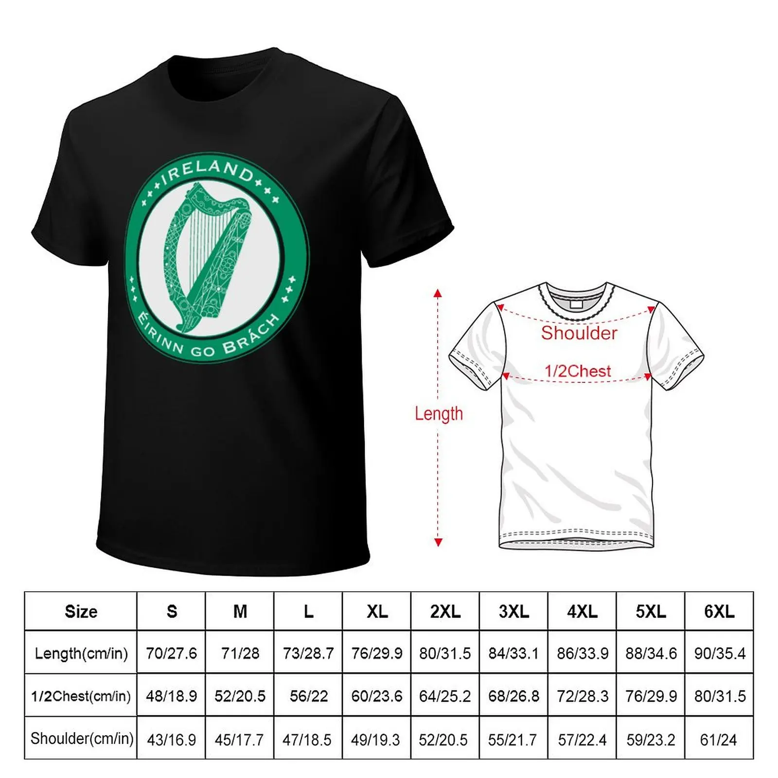 FLAGS AND DEVICES OF THE WORLD - IRELAND T-Shirt funny t shirts man T-Shirt