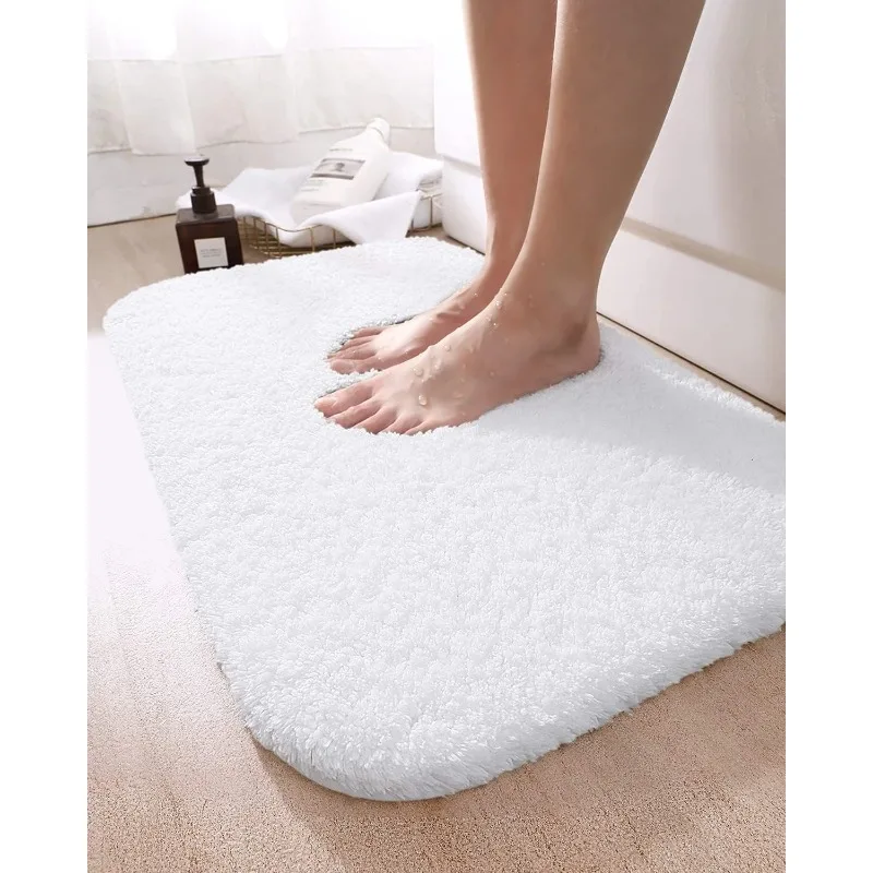 

Bathroom Rug Mat, 43x24, Non Slip Washable Absorbent Microfiber Mats, Thick Soft Floor Shower Rugs for Bath Accessories Decor