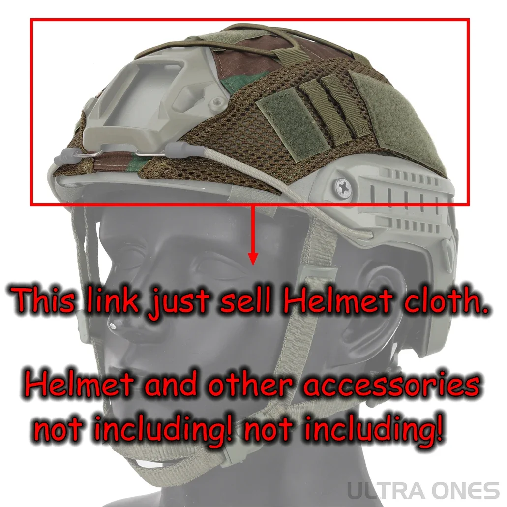 Tactical Helmet Cloth for Fast MH PJ BJ Helmets Airsoft Paintball Helmet Cover - NO HELMET