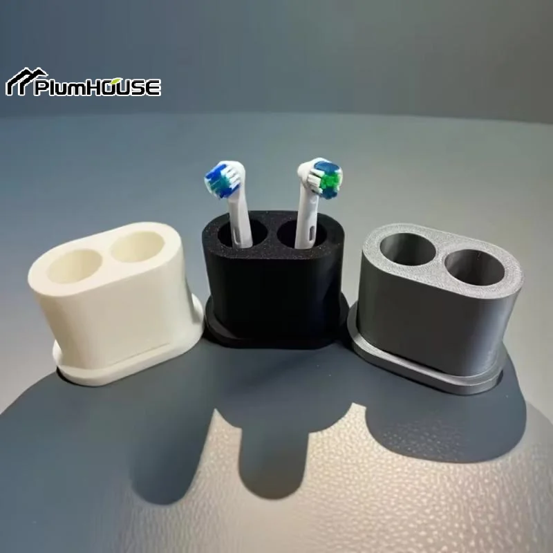 1Pcs Plastic Bathroom Countertop Organizer Electric Toothbrush Head Mini Storage Box Electric Toothbrush Head Holder