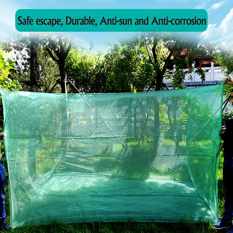 Lawaia 4m Fish Net Cage Netting Fish Breeding Cage No Cover Crayfish Network Stake Net Pond Fish Farming Aquaculture 3mm Mesh