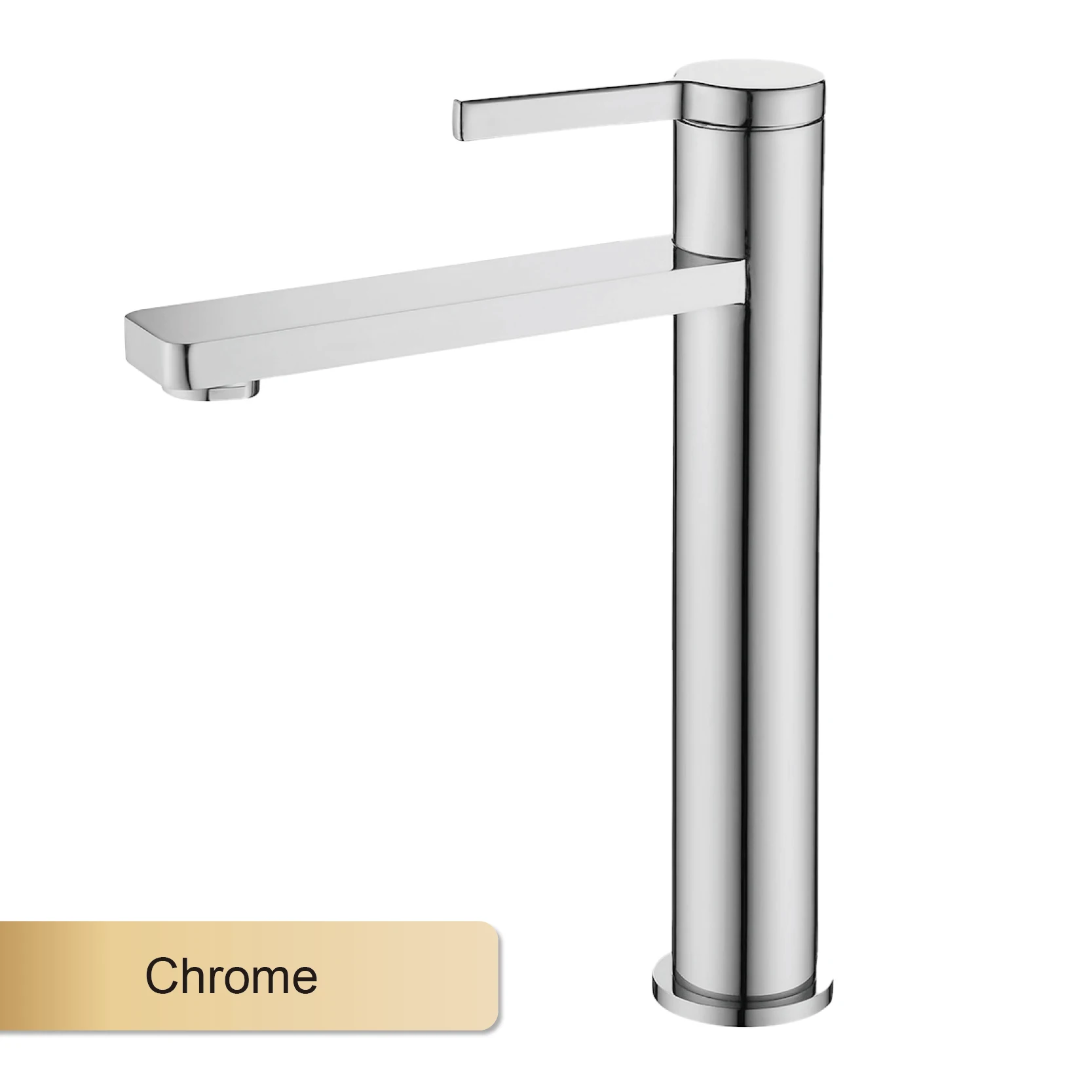 AITANA Modern Brass Black Bathroom Faucet with Simple Design, One Hole Single Handle Hot and Cold Water Basin Mixer image 3