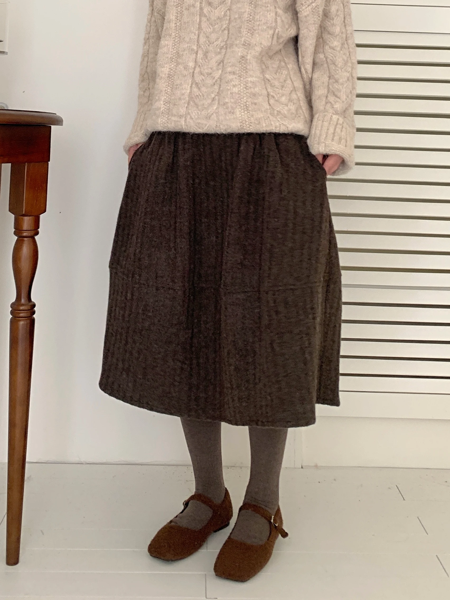 

Юбка А-силуэта с высокой талией женская повседневная универсальная утягивающая для весны, осени и зимы с цветочным принтом, удлиненная