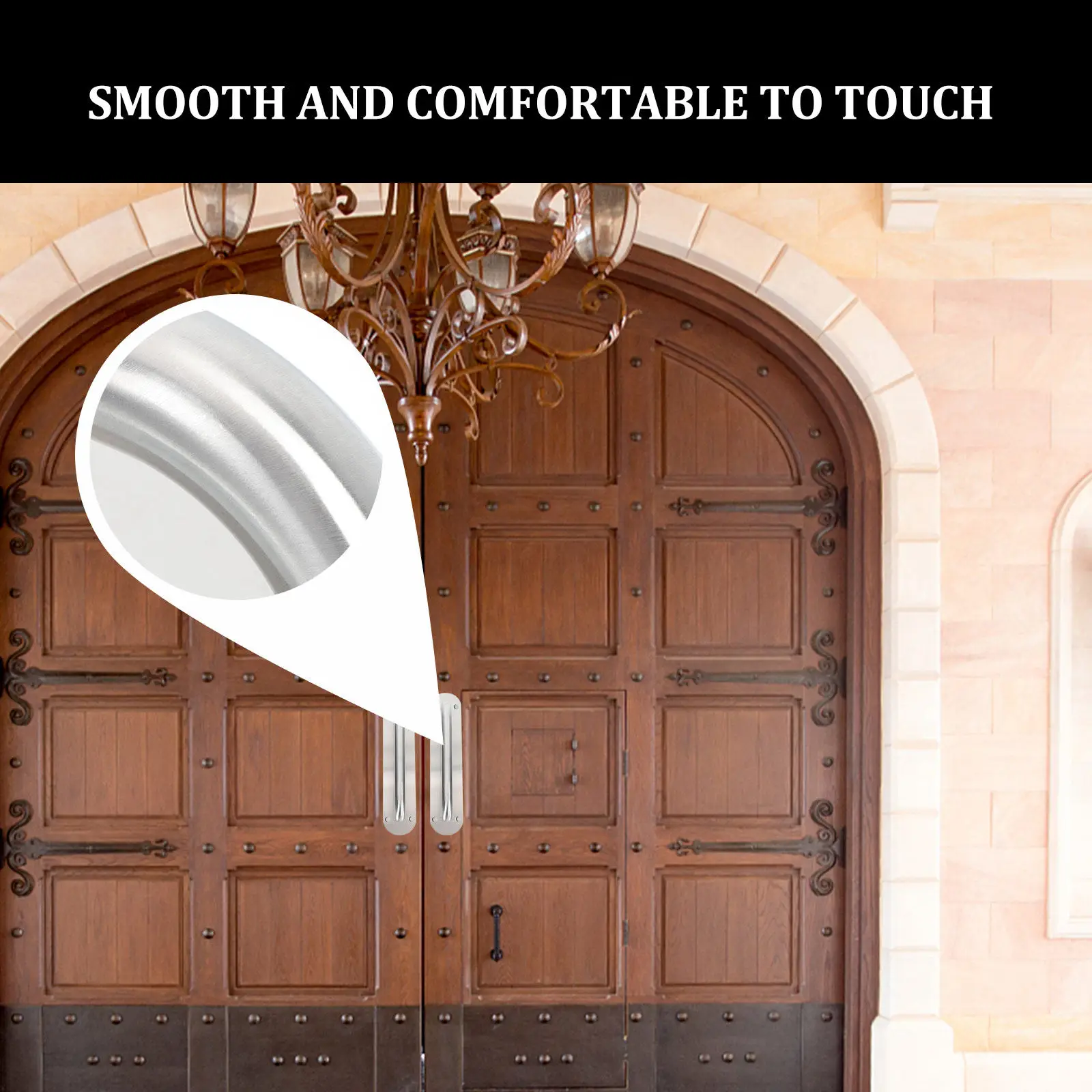 

1Pcs Barn Door Pull Handle Heavy Duty Stainless Steel Non-Rust Metal Handle for Doors Gates Garages and Sliding Door Accessories