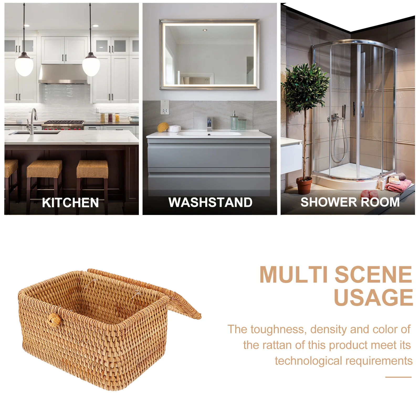 

Woven Tissue Box Creative Design Multi-Functional Practical Tissue Storage Organizer Box for Home Office Bedroom Living