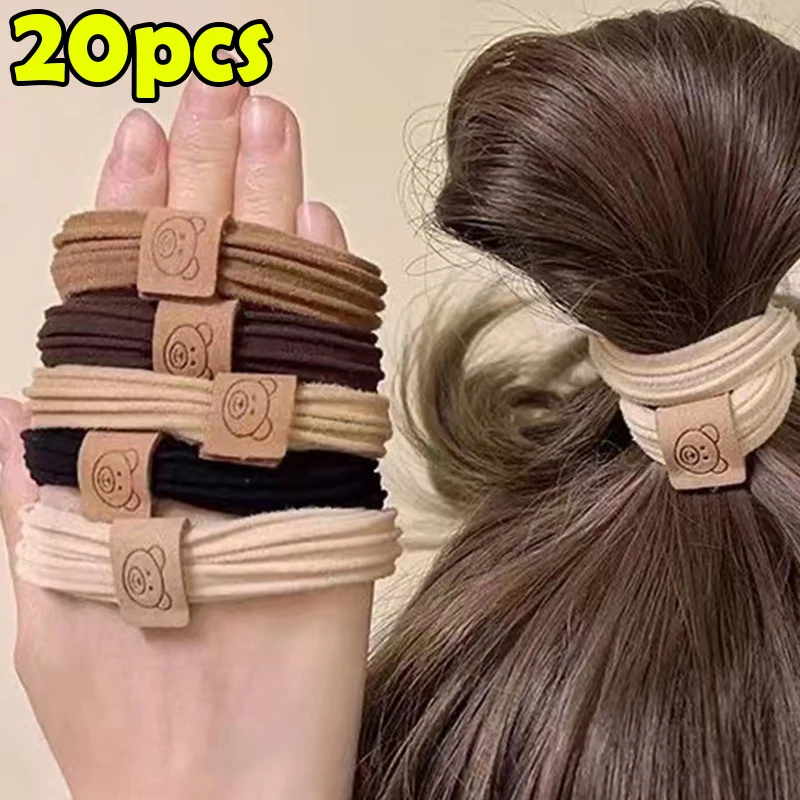 1/20PCS Stylish Women Hair Ties Girls Beautiful Elastic Hair Rubber Bands Elegant Ponytail Hair Holders Headwear Accessories