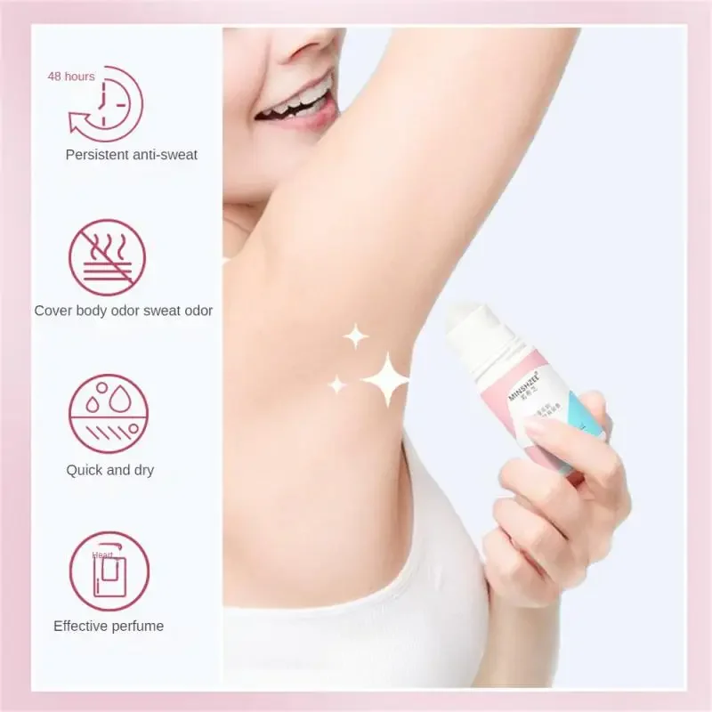 

Ball Solid Balm Body Lotion Antiperspirant Underarm Deodorant Roll on Bottle Light Fragrance Smooth Perfumes Refreshing Tool