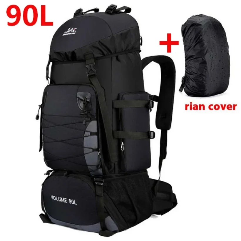 

90 Liters Large Climbing Backpack For Travel Men Women Luggage Camping Outdoor Hiking Trekking Traveling Mountaineering Bags