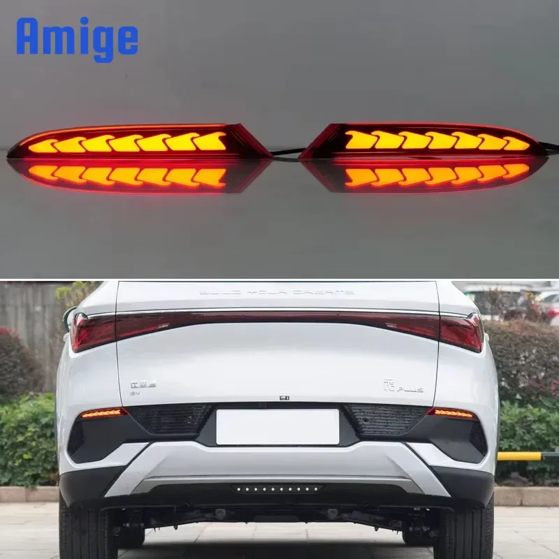 

Car LED 12V Rear Bumper Lamps For BYD ATTO 3 2023 2024 Brake Light Turn Signal Backup Reflector Lamp Reverse Fog Taillights