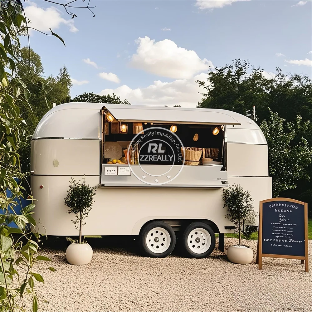 스테인리스 스틸 이동식 푸드 트레일러 (주방 설비 완비) 미국 표준 푸드 카트 (DOT 인증)