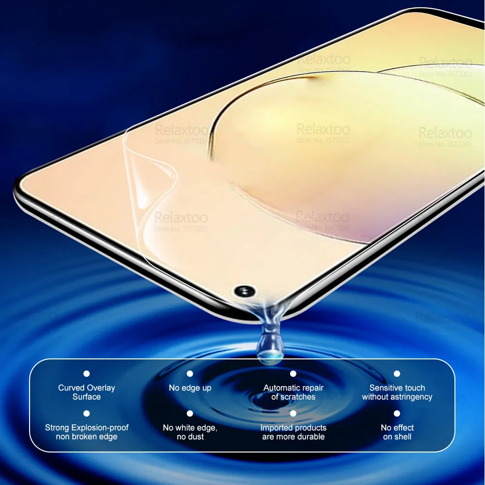 3Pcs Full Curved Hydrogel Film For Realme 10 Not Tempered Glass Screen Protector On Realme10 4G Reamle Realmy 10 6.4\