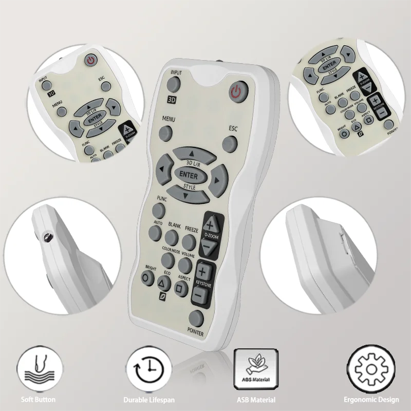 YT-120 For Casio Remote Control Replacement, For Casio Projectors XJ-M140 XJ-M145 XJ-M150 XJ-M155 XJ-M240 XJ-M245 XJ-M250
