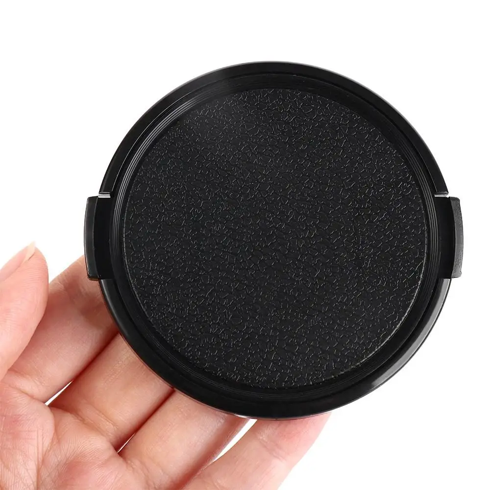 Lens Hood Front Cap Camera Lens Cap Dustproof Cover Hemp Face Lens Cover Side Pinch Lens Cap 37mm 40.5mm 49mm