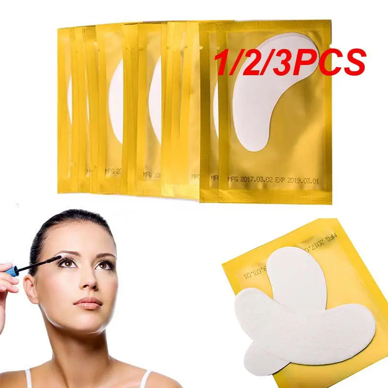 Almohadilla de Gel para extensiones de pestañas, 1/2/3 piezas, parche para Injerto de pestañas debajo de los ojos, papel adhesivo, envolturas de maquillaje