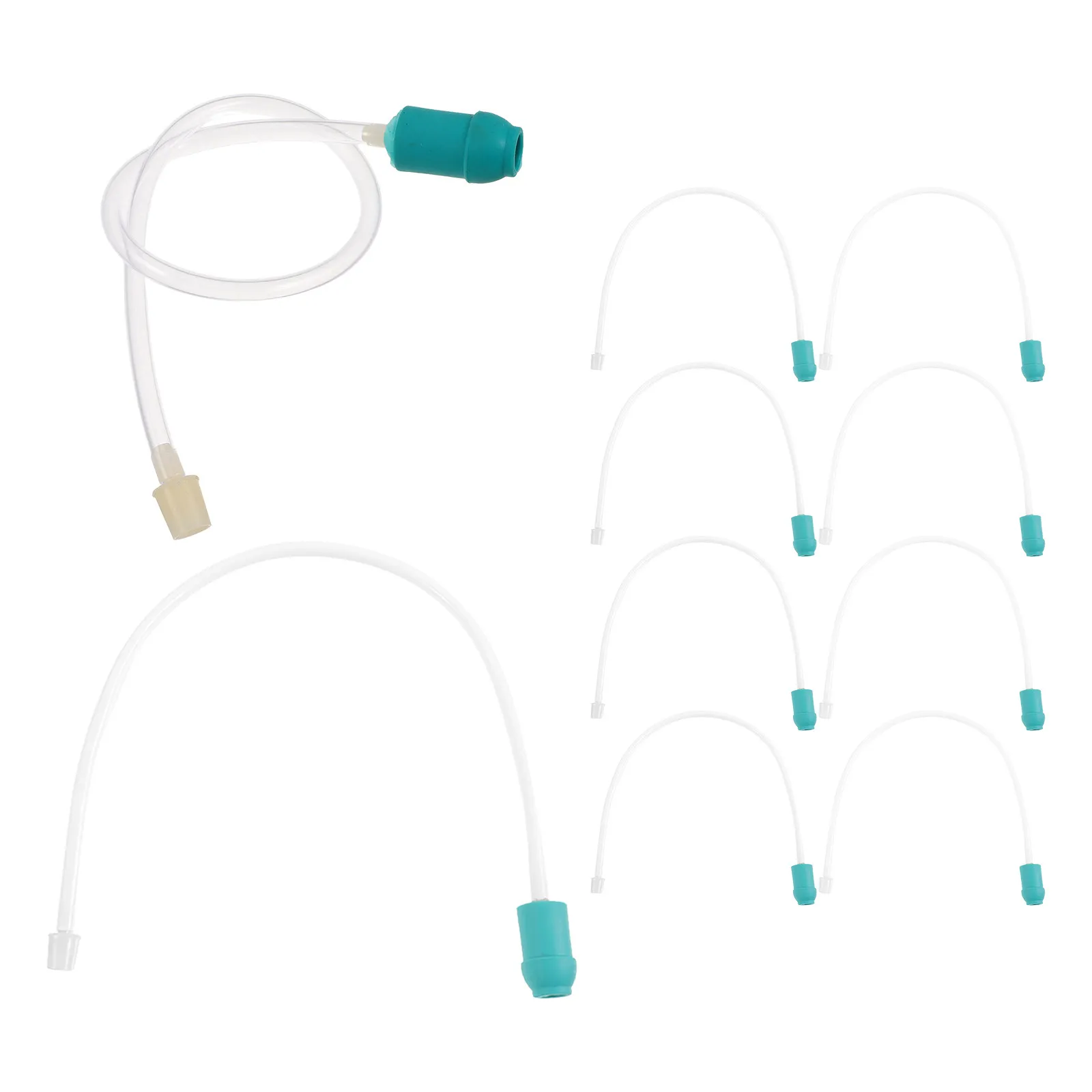 10Pcs Cupping Vacuum Extension Tube Elastic Transparent Hose Home Pump Replacement Connecting Pipe for Massage Therapy
