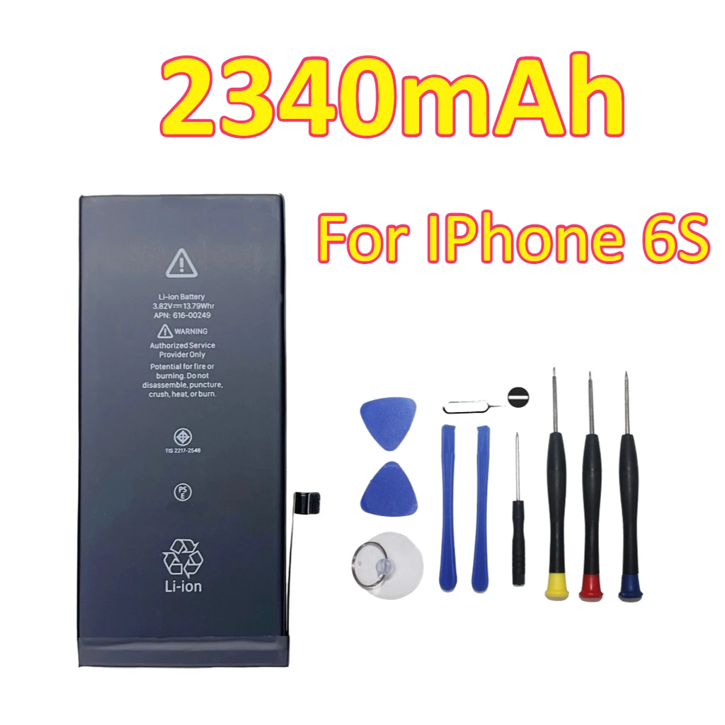 بطارية هاتف محمول جديدة 2340 مللي أمبير في الساعة 3700 مللي أمبير في الساعة لهاتف آيفون 6/6S/6P/6SP + أدوات