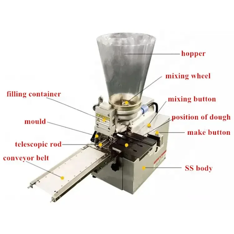 2024 Empanada JY28 Dumpling Machine Tabletop Motorized Stainless Steel Aluminum Alloy High Capacity 1500 Pieces/Hour Gyoza