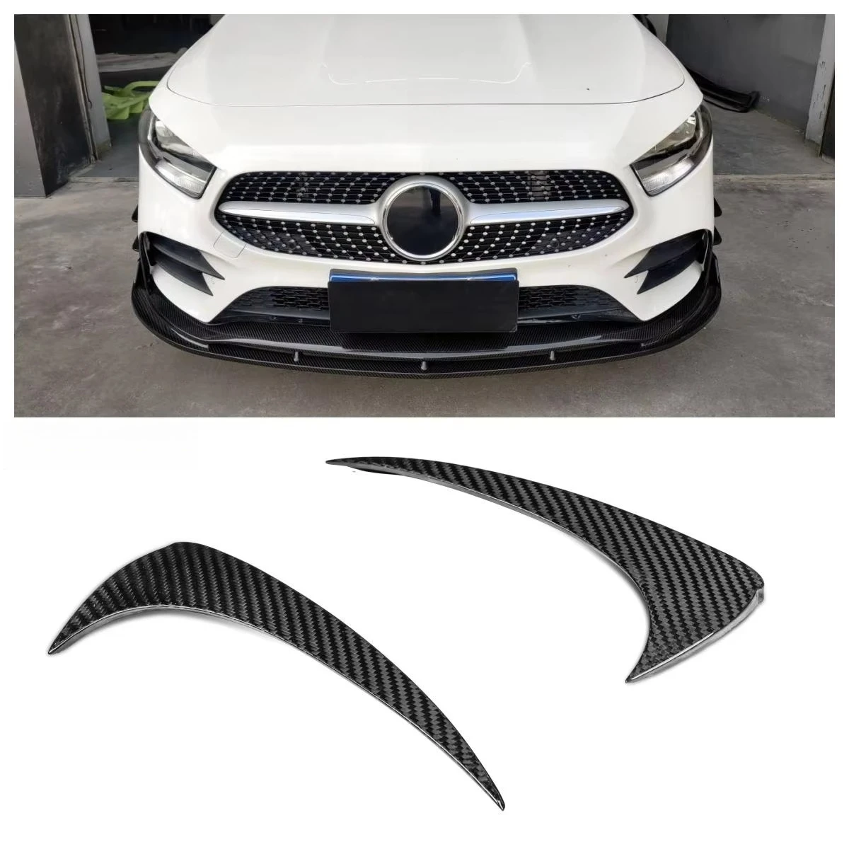 

High Quality W177 Car Front Bumper Decorative Panel Suitable For Mercedes Benz A-Class Sport A35 Front Bumper Duckwing