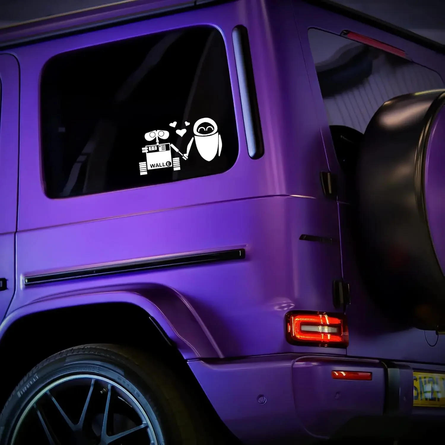 

1Pc Love Wall E Vinyl Sticker White Waterproof Decal for Car Truck SUV Laptop Window Wall Decor
