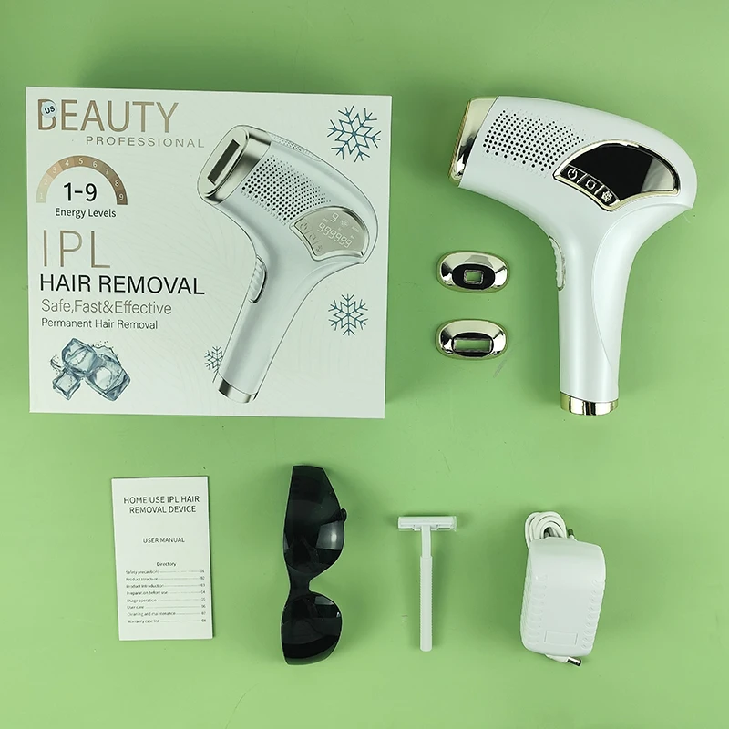 

Home permanent hair removal and convenient female skin rejuvenation painless IPL laser hair removal, with ice cooling function