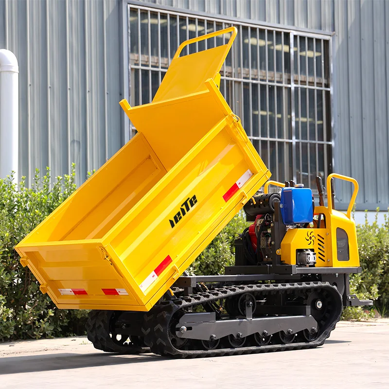 Multi-Functional MINI TRACK Dumper 0.8 ตัน Crawler MINI รถบรรทุก Dumper สําหรับพื้นที่ภูเขา 800kg Micro MINI Dumper รถบรรทุกที่กําหนดเอง