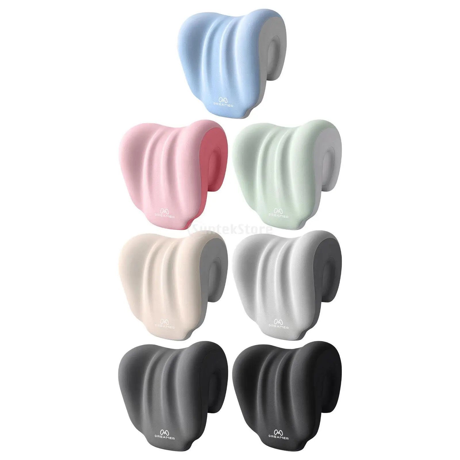 For Ergonomic Office Nap Comfortable Natural Sleep Soft Chair Pillow, Portable Adjustable Neck Back Memory Foam Support Cushion