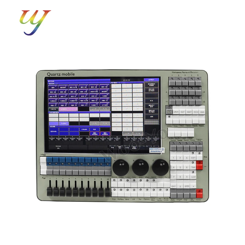 

DMX Mini Mobile Quartz Titan V17.1 Console, Stage Lighting Controller, Console Stage Lighting Controller Bundle, Airspace Box