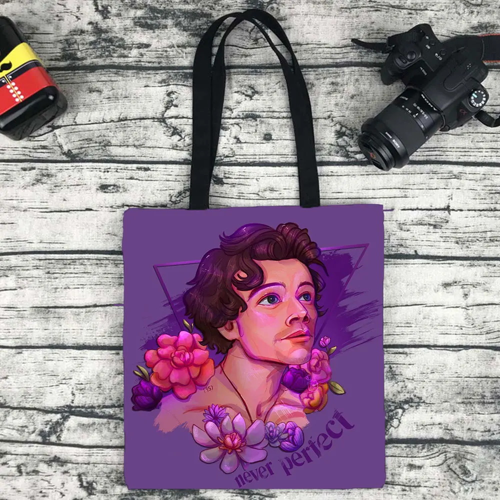 

Harry Bag Women Shoulder Shopper Book Beach Bag Shopping Bag Cartoon Eco Reusable Female Tote Bag College Handbag Retro Large