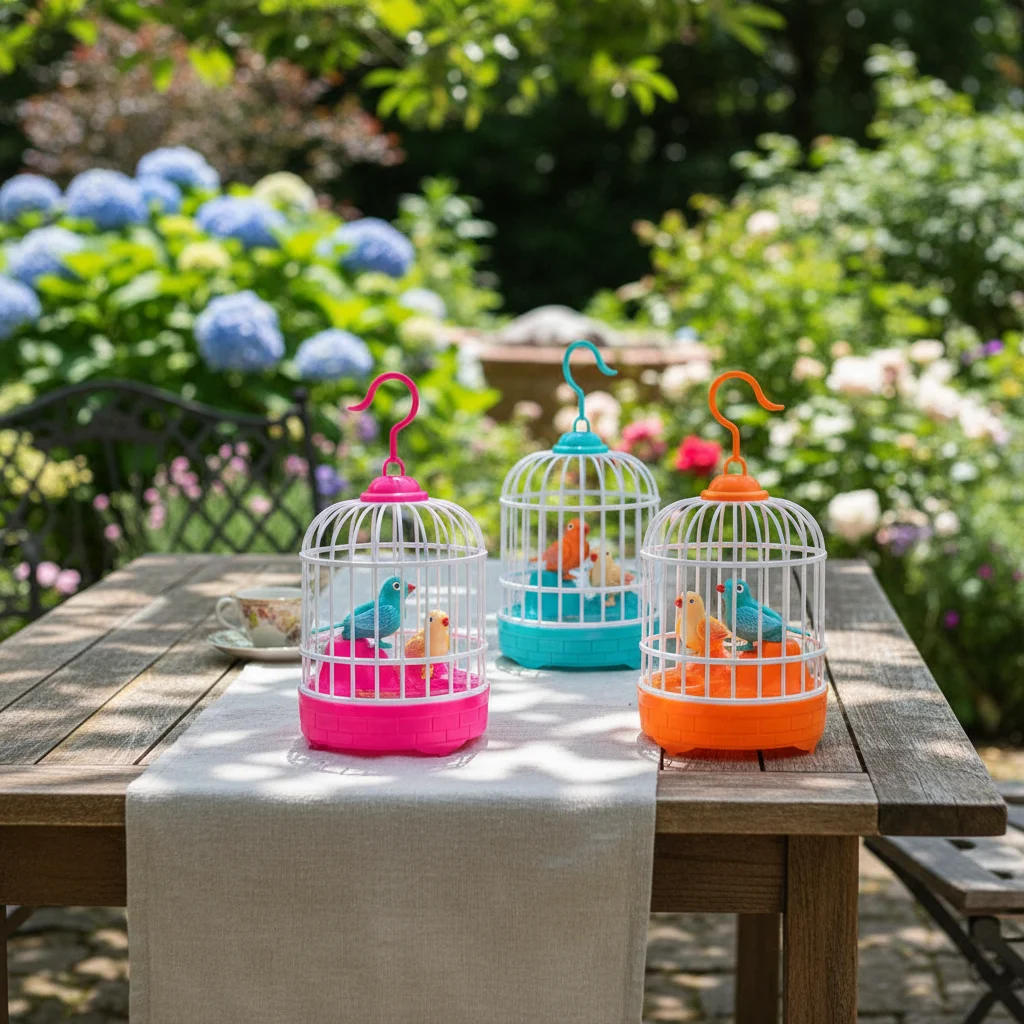 Talking Electric Bird Cage Toys Pet Inductive Voice Controll Simulation Singing Parrot Light Sound Children's Education Toy Gift