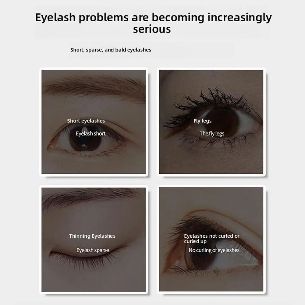 Black Mascara Silk Fiber Fast Dry Eyelashes Curls Extension Thick Black Mascara Eyelashes Cosmetics N9k2