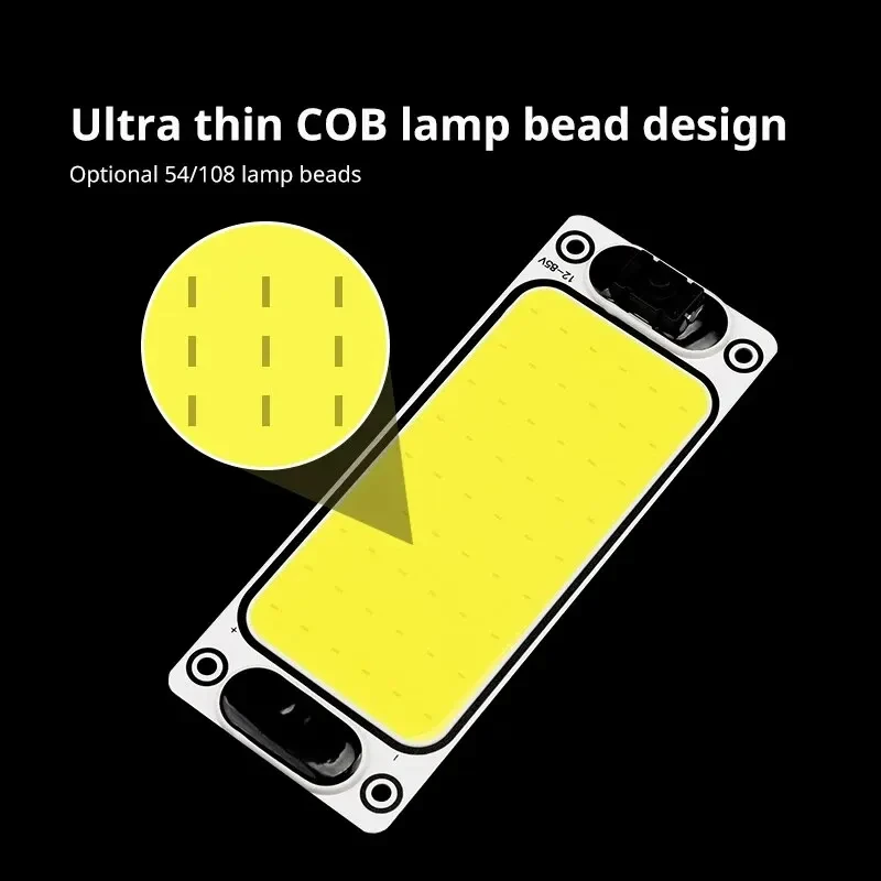 54/108 LED Night Strip Light Car Reading Light Ceiling Lamp with On Off Switch for Van Lorry Truck Camper Boat Interior LED