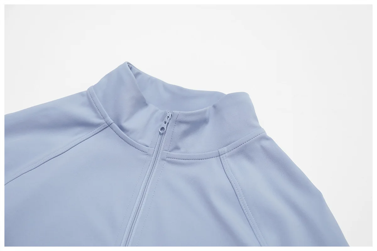Women Jacket Women\'s Zipper Running Fitness Top Tight Windproof Warm Stand Collar Yoga Suit Gym Wear Wholesale Custom Logo