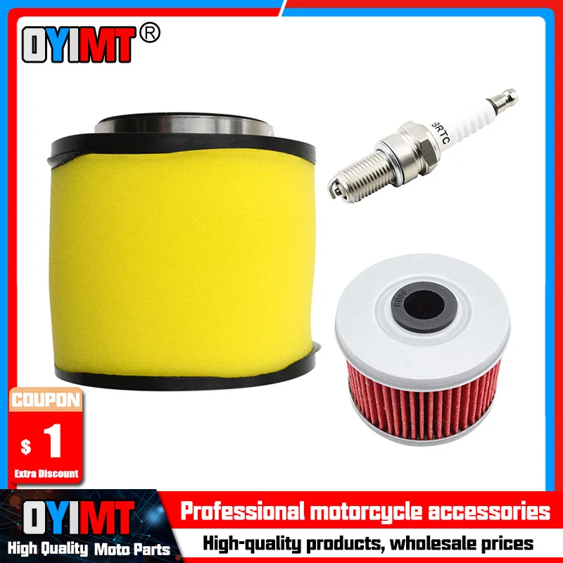 

Motorcycle Air Filter & Oil Filter & Spark Plug for HONDA FourTrax 300 TRX300FW TRX400FW Foreman TRX450S TRX450FM TRX450FE 4x4