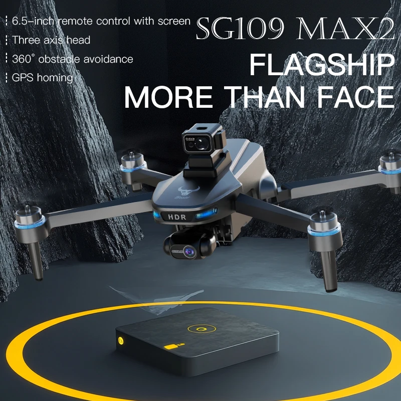 2025 جديد SG109 MAX2 GPS الطائرة بدون طيار مع كاميرا 8K 3-Axis Gimbal WIFI الليزر تجنب العوائق شاشة عن بعد 5G FPV فرش RC درون #6