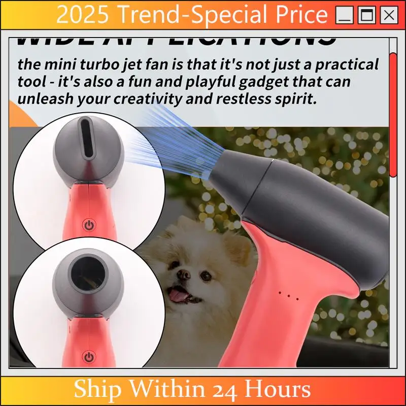 

The New Portable Jet Violent Fan Power Tool Fan For 12V Lithium Battery With Adjustable Speeds For Blower