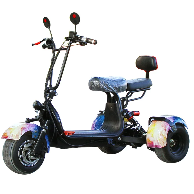 Compact Electric Vehicle for Adults and Seniors with Comfortable Seat Foldable Design and Stable Three Wheel Structure
