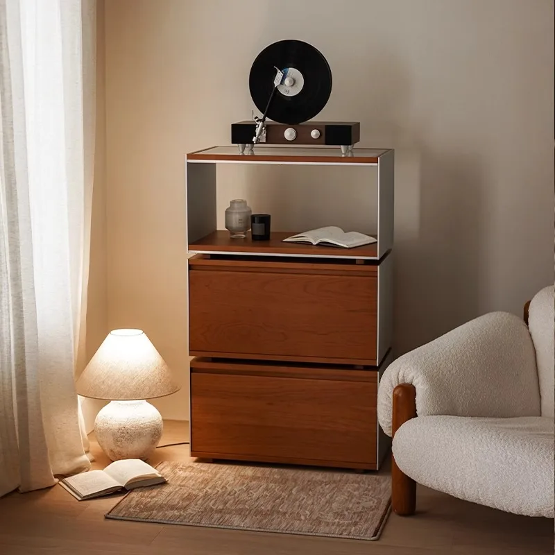 

Silver Moon Module Cabinet Solid Wood Combination Side Cabinet