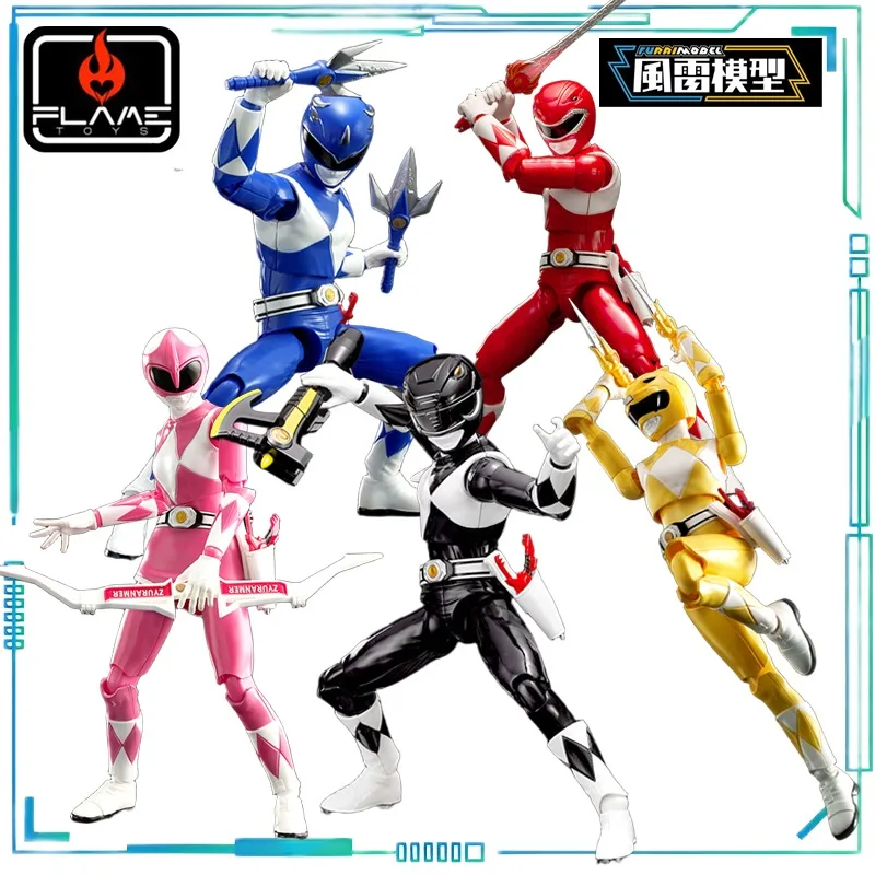 

FLAMETOYS подлинная модель FURAI серии модель ветра и грома отряд динозавра (1993) синяя рубашка воины пластиковая сборная модель