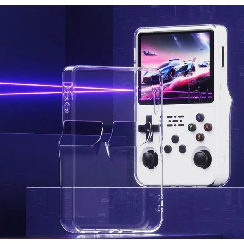 

Transparent TPU Protective Case For Anbernic R36S Handheld Game Console - Full-Body Soft Shell